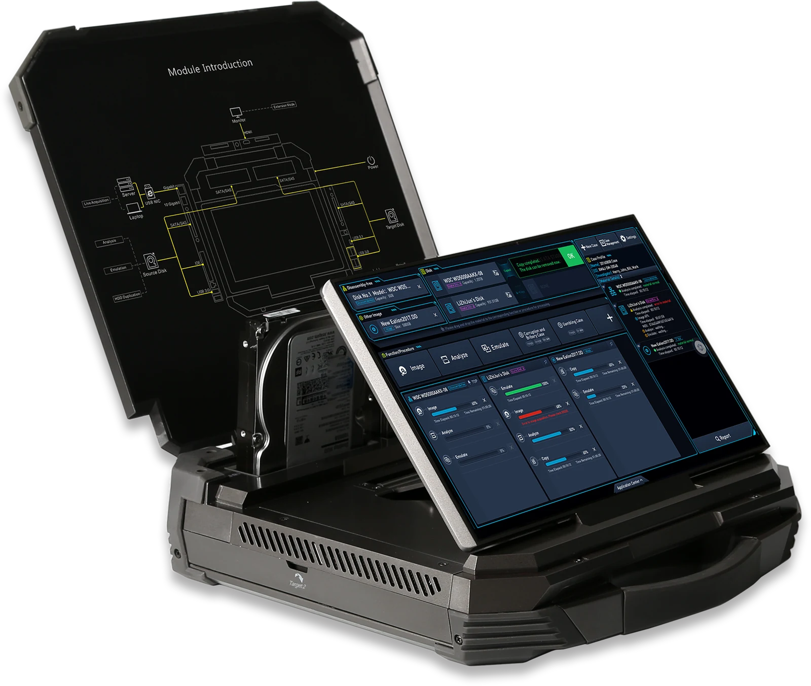 Perangkat iDC-8811 Forensic MagiCube untuk layanan forensik komputer dan laptop