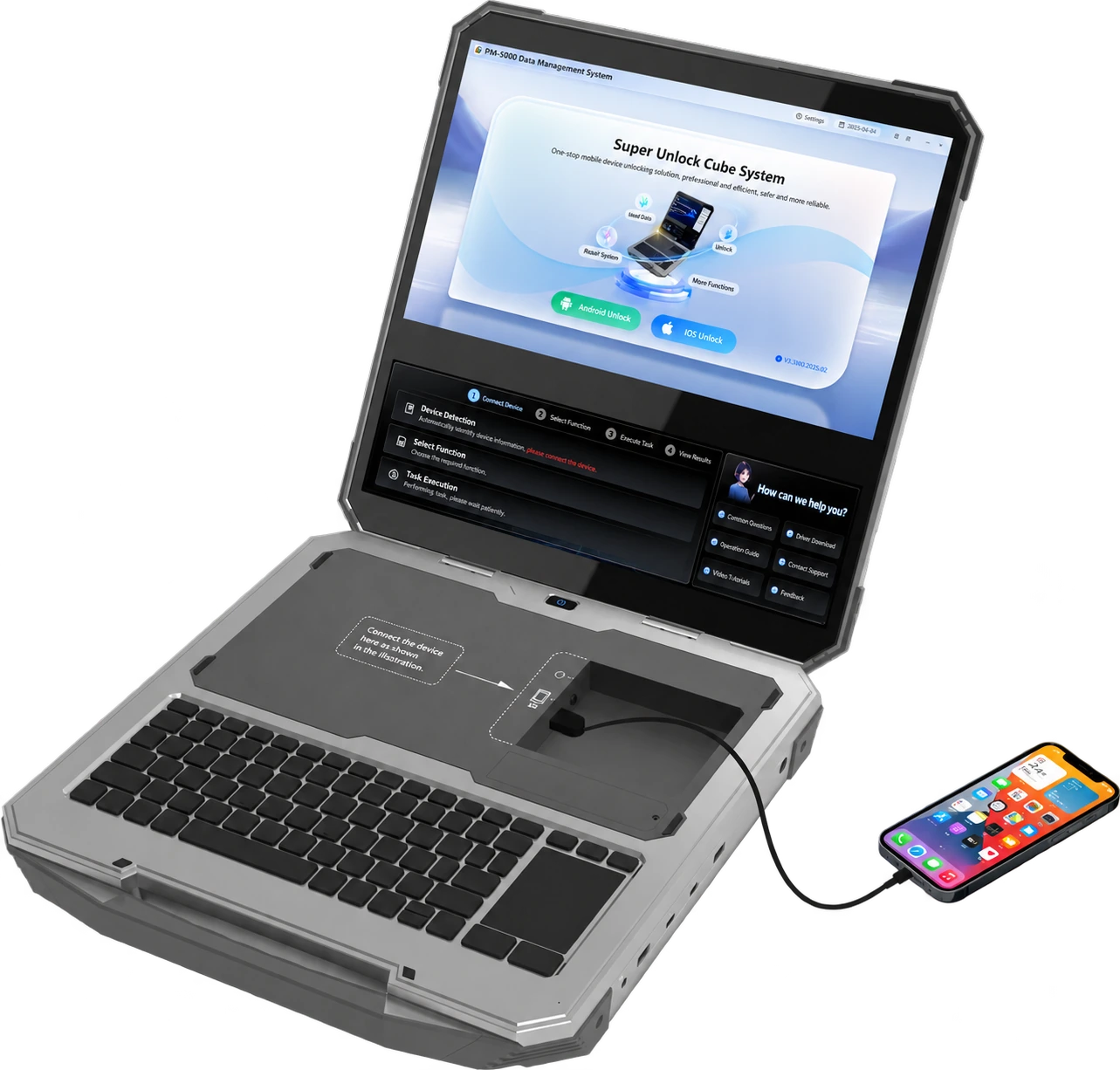 Perangkat Libra-5000 Mobile-Cube untuk layanan unlocking smartphone